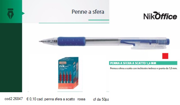 Penna A Scatto Mitama Speed3 - Design Nero - Scrittura Fluida E Rapida - Ideale Per Ufficio E Scuola