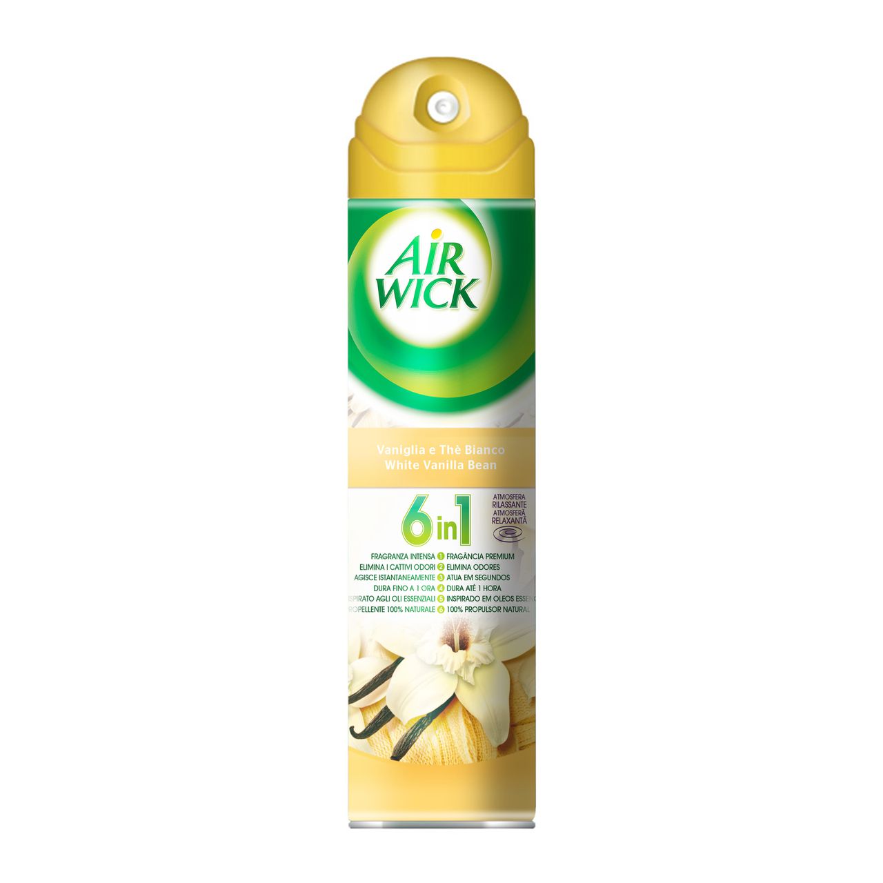 DEODORANTE AMBIENTE AIR WICK 6+ IN 1 VANIGLIA 240ML. mondoingrosso.it